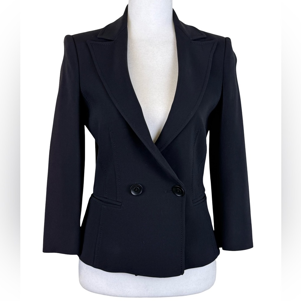 VALENTINO DOUBLE-BREASTED BLAZER IN BLACK